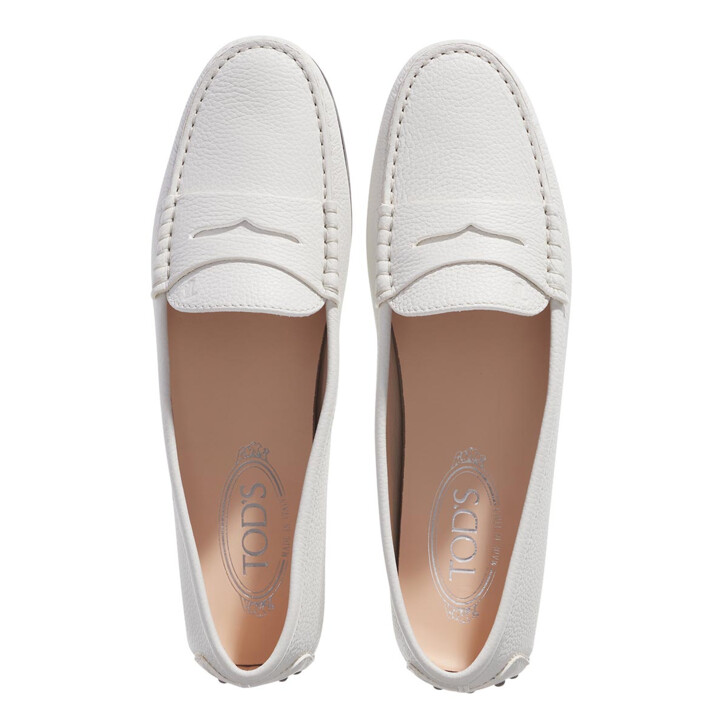 Tod's City Gommino Driving Shoes White 