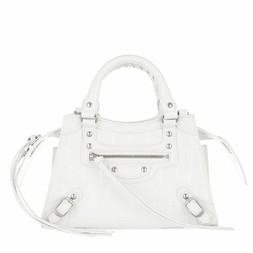 Balenciaga Neo Classic Mini Top Handle Bag Leather White Tote