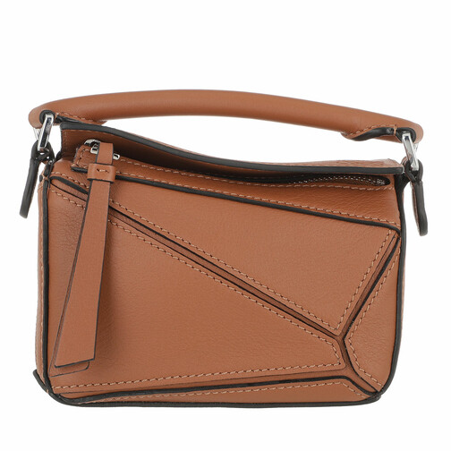 Loewe Nano Puzzle Bag Classic Calfskin Tan Crossbody Bag