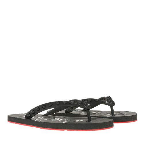 Christian Louboutin Loubi FlipFlops Rubber Black Flip Flop