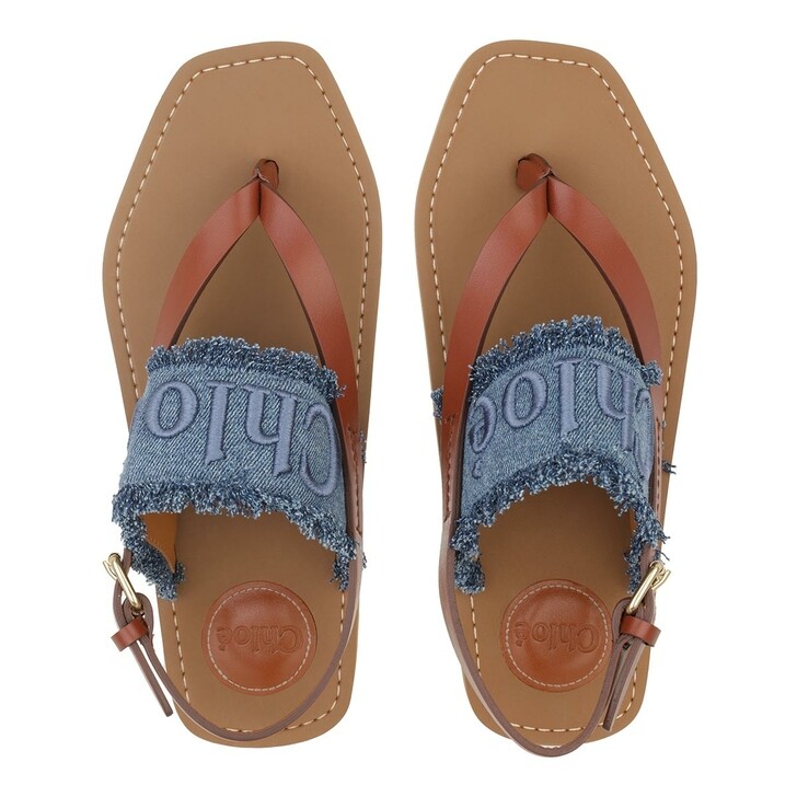 chloe denim sandals