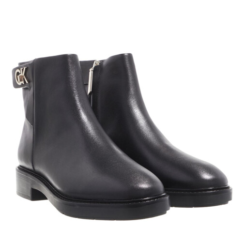 Calvin Klein Rubber Sole Ankle Boot WhwLth Ck Black Stivaletto alla