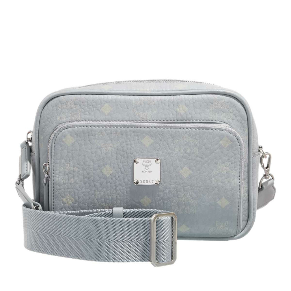 MCM MVeritas Crossbody Xmini Misty Gray Visetos Crossbody Bag