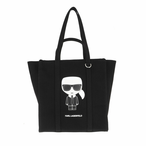 Karl Lagerfeld Ikonik Biarritz Canvas Tote Black Tote