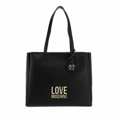 Love Moschino Puffy Logo Borsa A Spalla Con Pouch Cuore Nero/Rosso/Nero - Acquista A Prezzi Outlet