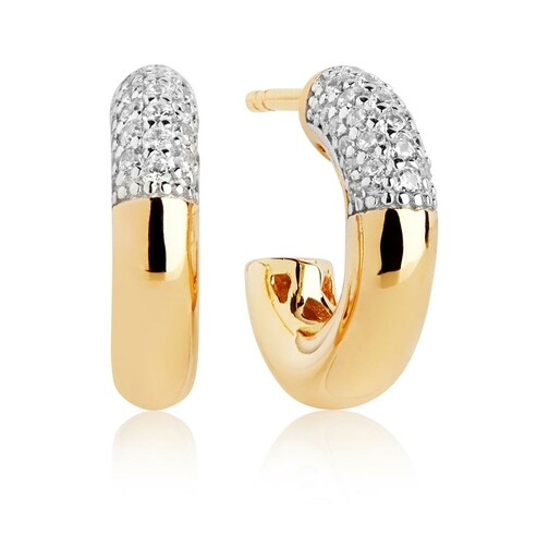 Sif Jakobs Jewellery Cannara Piccolo Earrings Gold Band