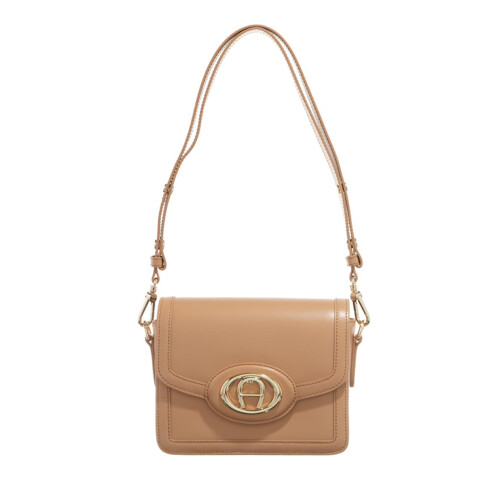 AIGNER Luisa Pecan Brown Crossbody Bag