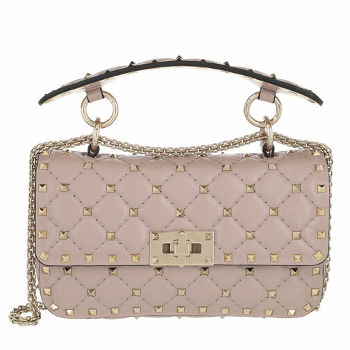 Valentino Garavani Rockstud Spike Crossbody Bag Small Poudre