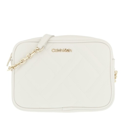 Calvin Klein CK Quilt Camera Bag Ecru Crossbody Bag