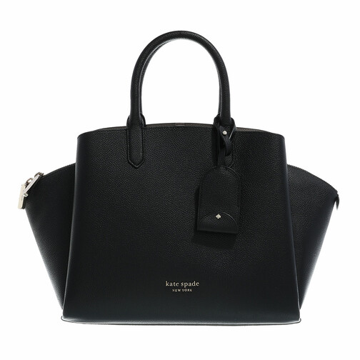 Kate Spade New York Avenue Refined Grain Leather Medium Satchel Black