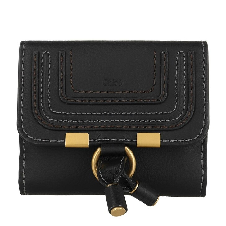 Chloé Marcie Wallet Black | Bi-Fold 