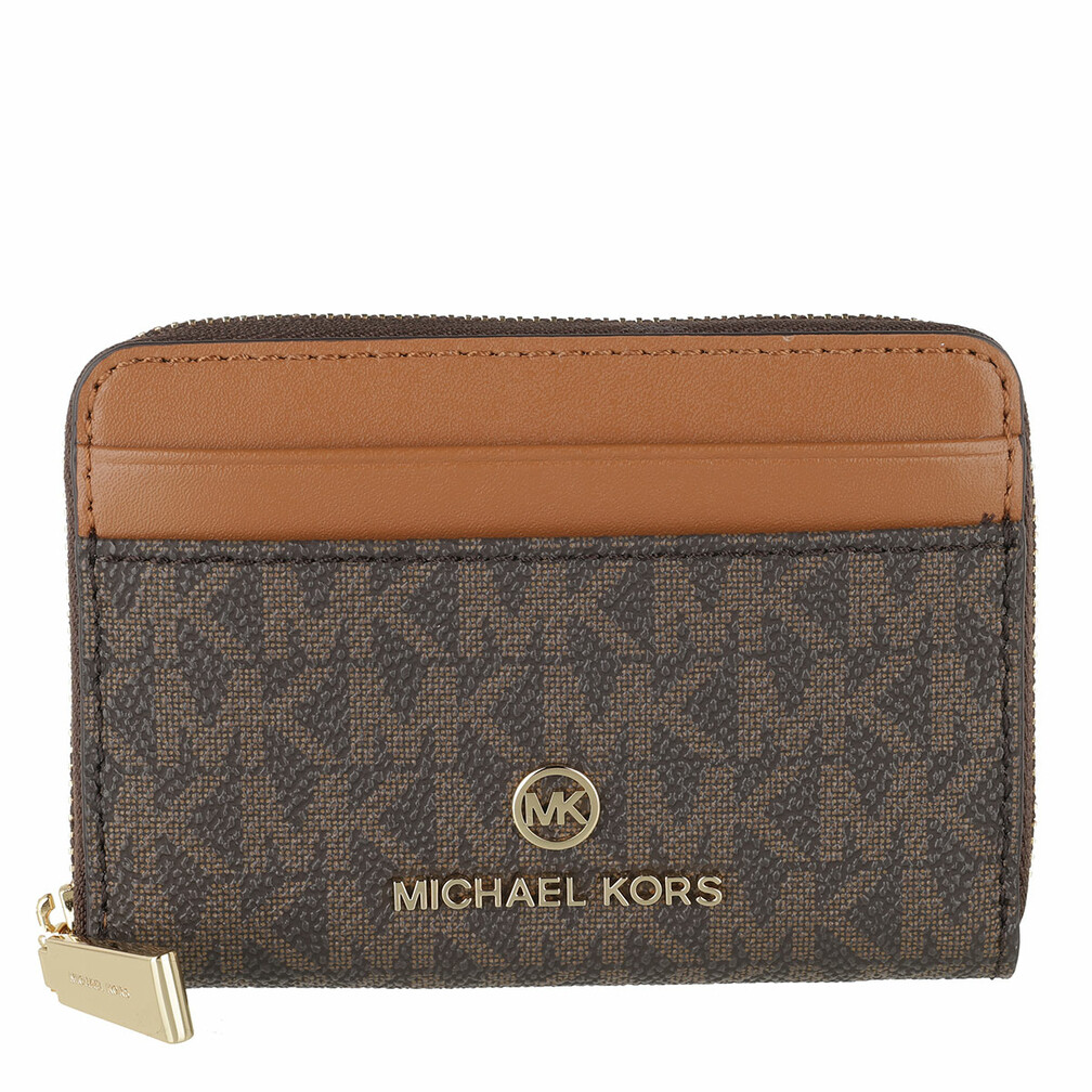 Michael Kors Small Coin Card Case Vanilla/Acrn | Portemonnaie mit Zip ...