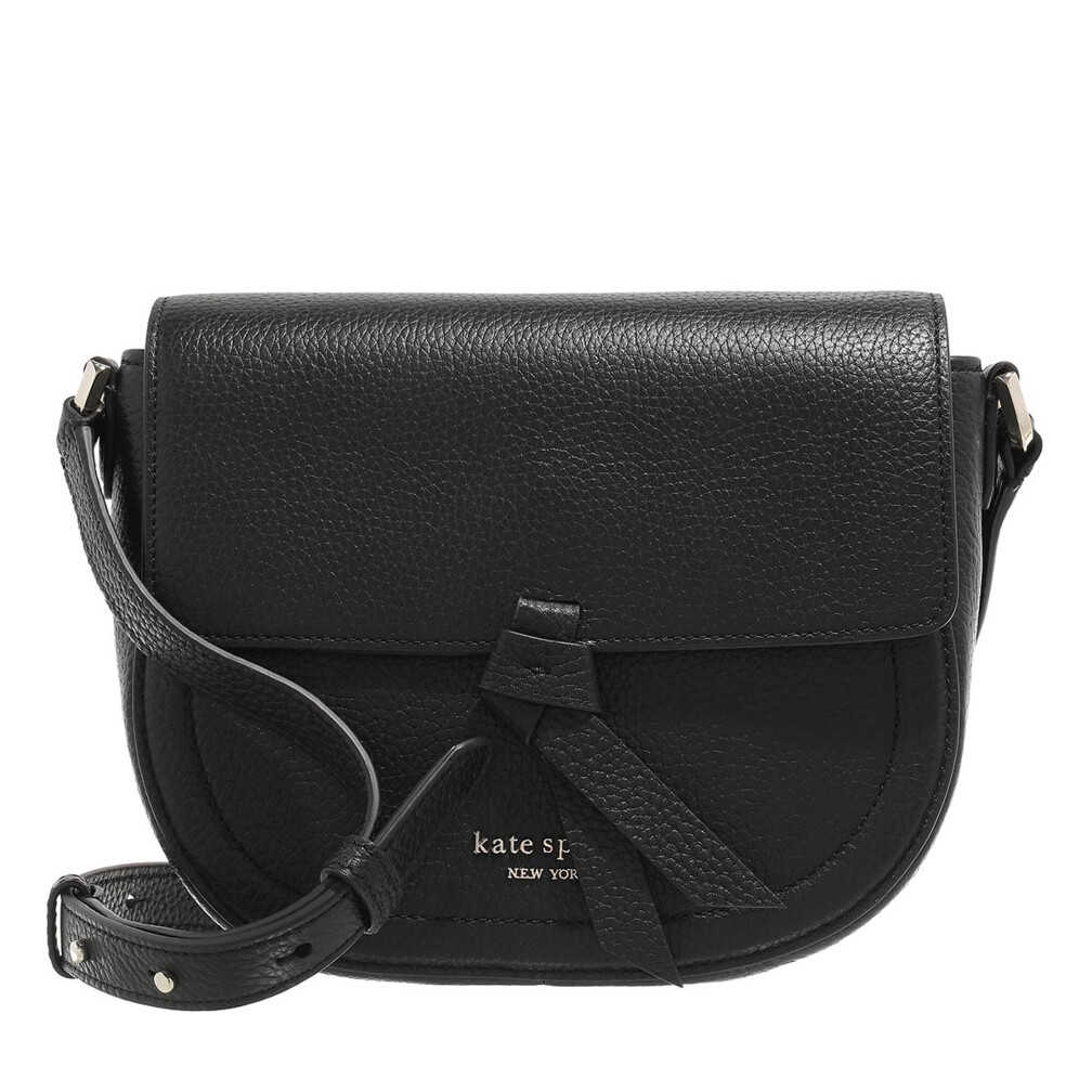 Kate Spade New York Knott Pebbled Leather Medium Saddle Bag Mineral