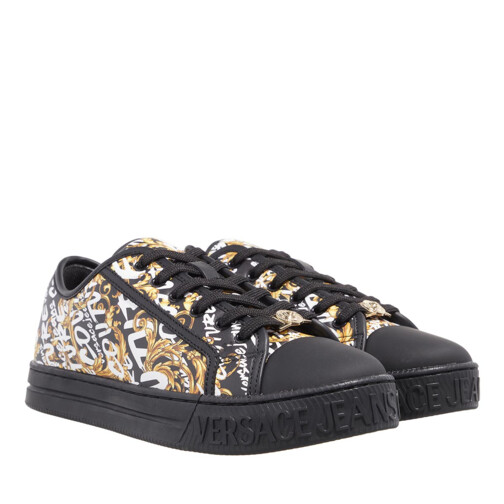 Versace Jeans Couture Shoes Black + Gold LowTop Sneaker