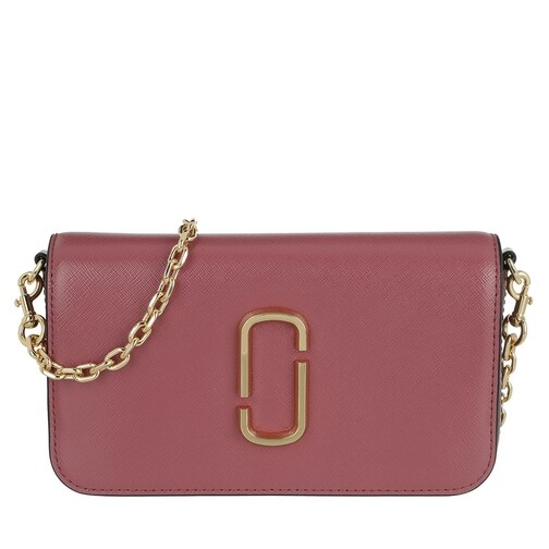 Marc Jacobs Snapshot Crossbody Bag With Chain Dusty Ruby Multi Liten