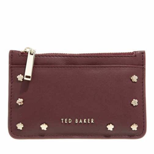 Ted Baker Pariys Magnolia Stud Zipped Card Holder Purple