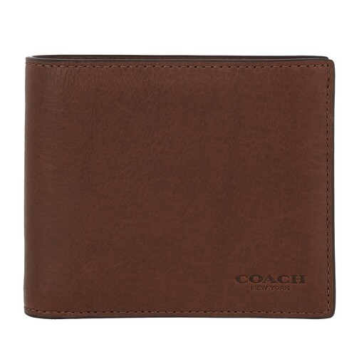Coach Compact ID Wallet Saddle Portefeuille à deux volets