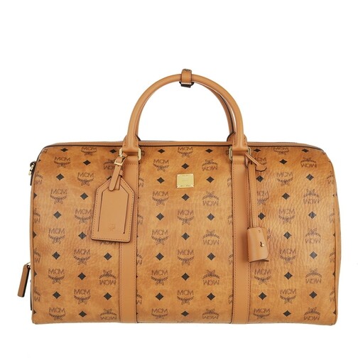 MCM Traveler Visetos Weekender 045 Cognac Weekendväska