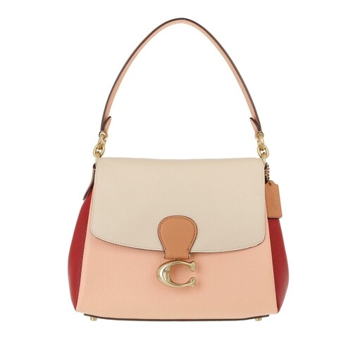 Coach Colorblock May Shoulder Bag Ivory Blush Multi Crossbody Bag