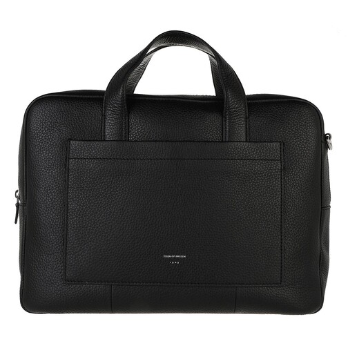 Tiger of Sweden Medium Leather Travel Bag Black Business Bag