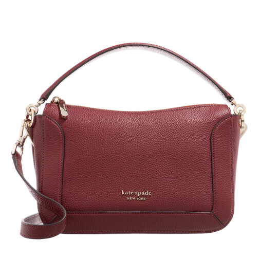 Kate Spade New York Crush Pebbled Medium Crossbody Autumnal Red Crossbody Bag