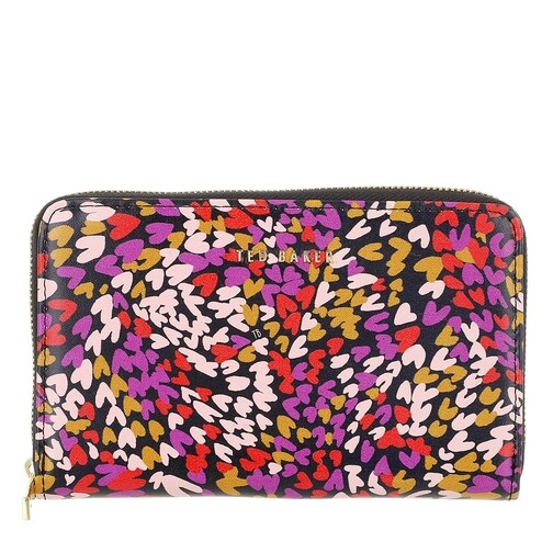 Ted Baker Delaara Love Heart Midi Purse Black ZipAround Wallet