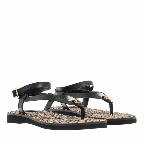 Coach Gracey Leather Sandal Black Sandal