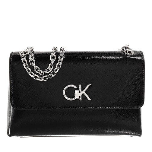 Calvin Klein ReLock Ew Conv Crossbody Saff Ck Black Crossbody Bag