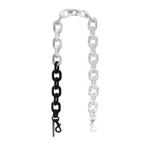 Furla Candy Shoulder Strap Black+White+Clear Chaîne d'épaule