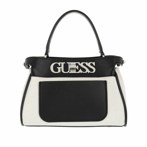 Guess Uptown Chic Large Satchel Bag Black Schooltas