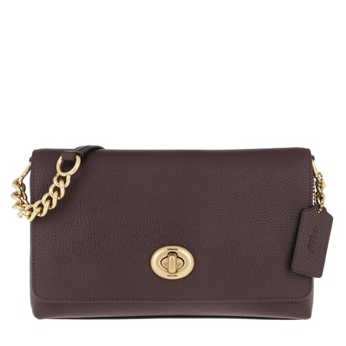 Coach Polished Pebble Leather Crosstown Corssbody Oxblood Crossbody