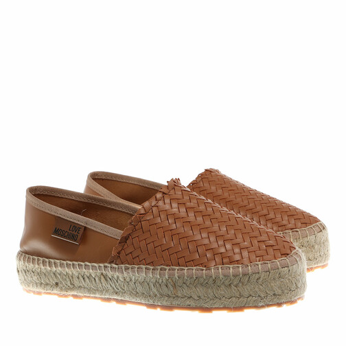 Love Moschino Scarpad Espa35 Intreccio Cuoio Espadrille