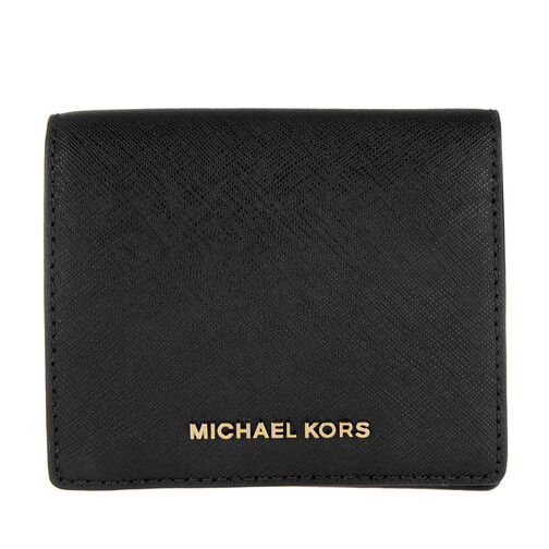 Michael Kors Jet Set Travel Carryall Card Case Leather Black