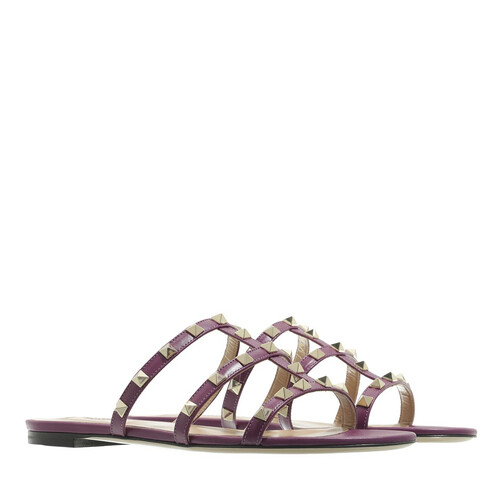 Valentino Garavani Flat Sandals Prune Sandal