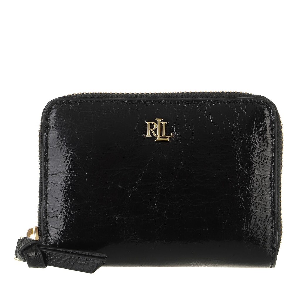 Lauren Ralph Lauren Slim Zip Wallet Small Gold Portemonnaie mit ZipAroundReißverschluss