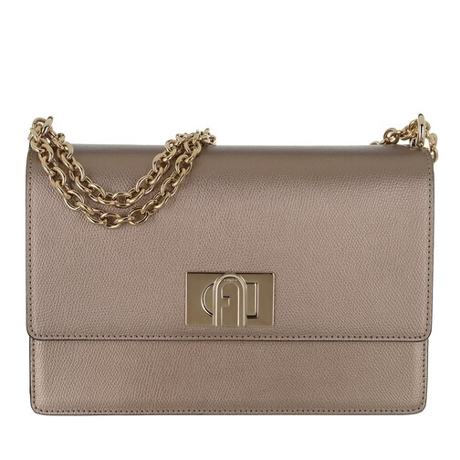 Furla Furla 1927 S Crossbody 24 Taupe Metal Crossbody Bag