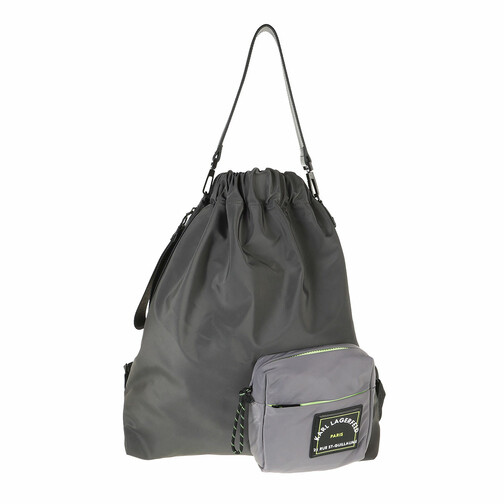 Karl Lagerfeld Rsg Draw Bp Nylon A996 BLACK/GRAY Backpack