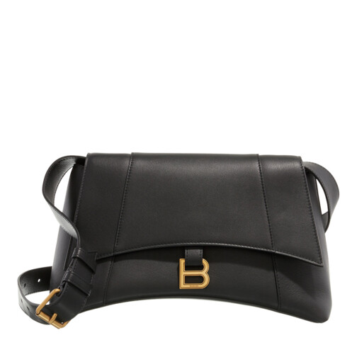 Balenciaga Shoulder Bag Leather Black Baguette Bag