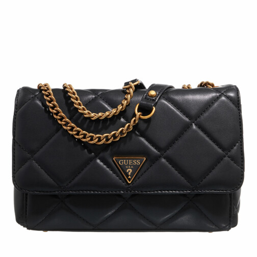 Guess Cessily Convertible Black Crossbody Bag