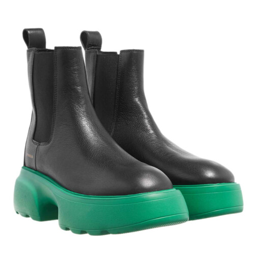 Copenhagen CPH276 Vitello Black/Deep Green Deep Green Chelsea Boot