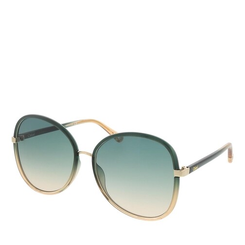 Chloé CH0030S006 60 Sunglass Woman Injection GreenBlueGreen Zonnebril