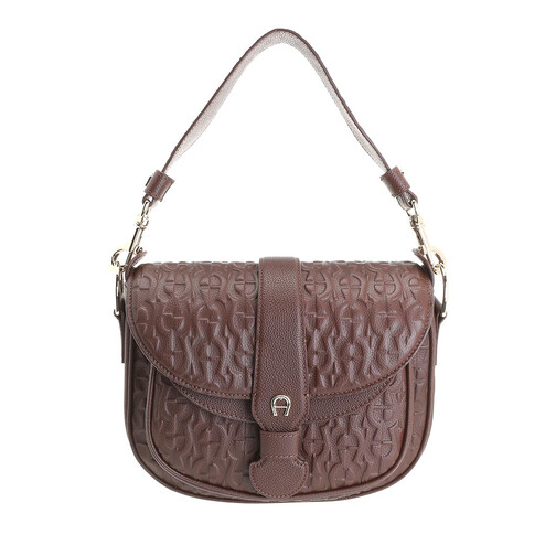 AIGNER Calla Crossbody Bag Hazelnut Brown Satchel
