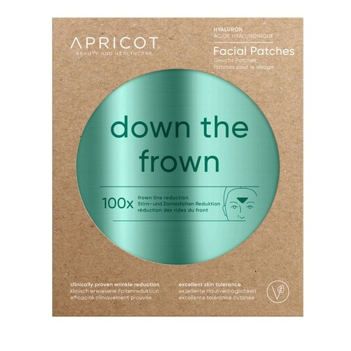 APRICOT Facial Patches Hyaluron "down the frown" GREEN Gesichtspatch