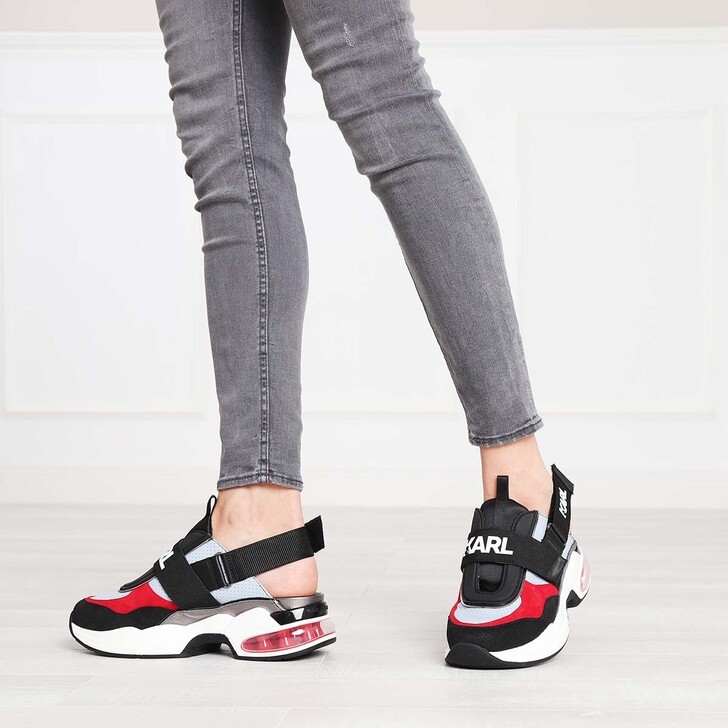 Karl Lagerfeld VENTURA Shuttle Slingback Blue Mix Suede \u0026 Textile | Low-Top  Sneaker | fashionette