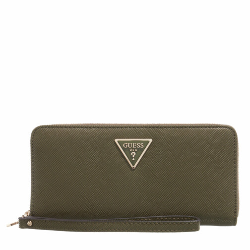 Guess Laurel Sling Card & Co Olive | Zip-Around Wallet | fashionette