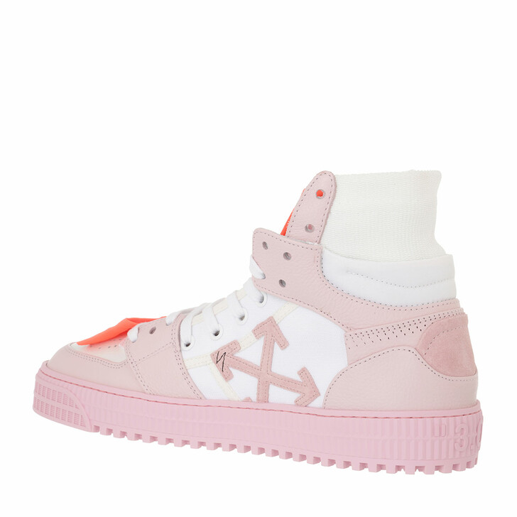 3.0 off court leather white pink