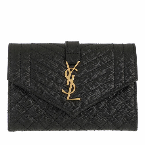 Saint Laurent YSL Wallet Black Overslagportemonnee