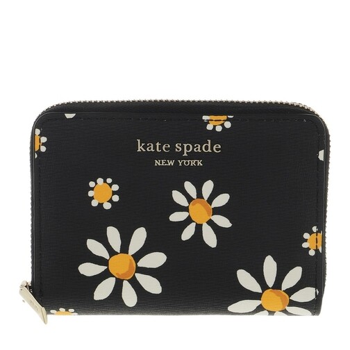 Kate Spade New York Spencer Daisy Dots Zip Card Case Black Multi