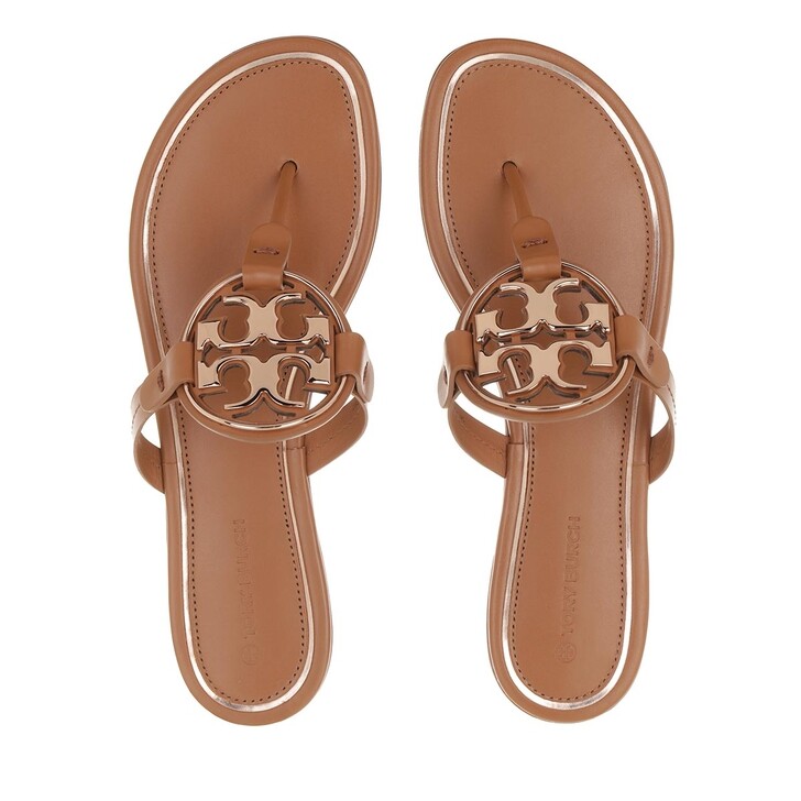 Tory Burch Metal Miller Tan Rose Gold | Flip Flop | fashionette