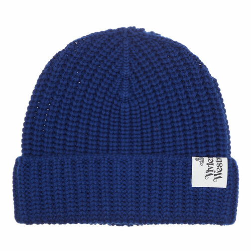 Vivienne Westwood Classic Beanie Hat Blue Cappello di lana